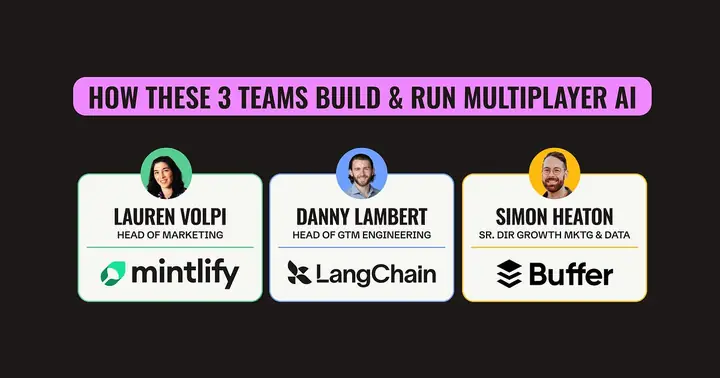 Preview image from Emily Kramer (MKT1): Multiplayer AI Setups Mintlify, LangChain, and Buffer