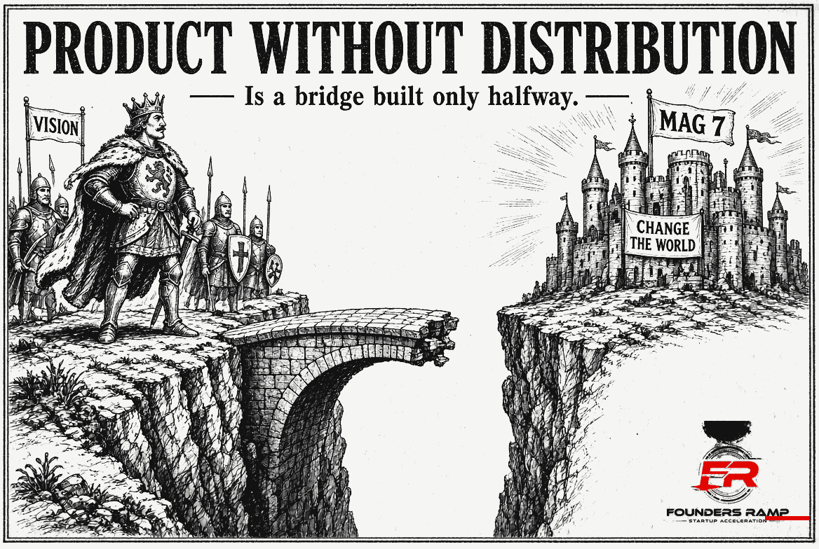 Product without distribution is a bridge built only halfway.